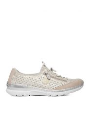 Rieker Sneakersy CEO-L3252-92 Beżowy. Brązowe obuwie sportowe damskie Rieker, ze skóry, bez zapięcia. Za 359.99 zł.