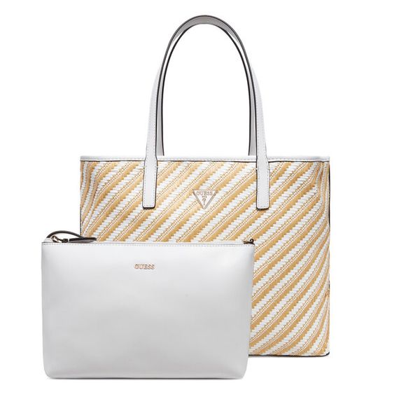 Torebka Guess. Brązowe shopper bag Guess, bez dodatków. Za 389.99 zł.