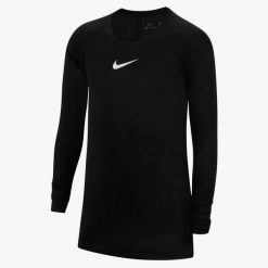 Koszulka Termoaktywna Juniorska Nike First Layer. Białe koszulki damskie Nike, bez wzorów, bez kołnierzyka, bez ramiączek. Za 89.99 zł.