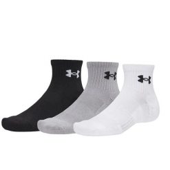 Unisex skarpetki Under Armour UA Performance Cotton 3p Qtr. Białe skarpetki damskie Under Armour, bez wzorów, z bawełny. Za 83.15 zł.