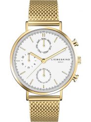 Liebeskind Zegarek kwarcowy w kolorze złoto-białym rozmiar: onesize. Białe, analogowe zegarki damskie Liebeskind, ze stali. Za 378.54 zł.