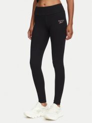 Reebok Legginsy Celina RK25701CCW Czarny Slim Fit. Czarne legginsy damskie Reebok, l, bez wzorów, z bawełny. Za 129.99 zł.