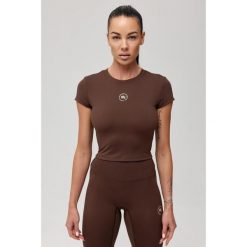 Koszulka sportowa oddychająca Rough Radical Zoya Classic. Brązowe koszulki sportowe damskie ROUGH RADICAL, bez wzorów, bez ramiączek, na jogę i pilates. Za 109.90 zł.