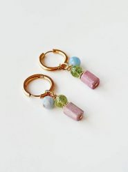 Lodie Silver Kolczyki z kamieniami szlachetnymi rozmiar: onesize. Szare kolczyki damskie Lodie Silver, z jaspisem, ze stali. Za 136.45 zł.