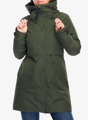 Płaszcz ocieplany damski Didriksons Helle Parka 5. Zielone parki damskie Didriksons, m, bez wzorów, z materiału, bez kaptura. Za 593.99 zł.