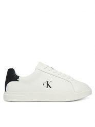 Calvin Klein Sneakersy Low Pro Cup Laceup Lth Moire HW0HW02845 Biały. Białe obuwie sportowe damskie Calvin Klein, ze skóry, bez zapięcia. Za 409.99 zł.