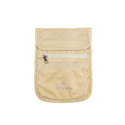 Saszetka turystyczna Passport Pouch. Brązowe nerki i saszetki damskie Bergson, bez wzorów, z materiału. Za 47.99 zł.