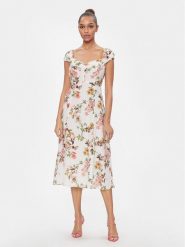 Luisa Spagnoli Sukienka letnia Passionale 540698 Biały Regular Fit. Białe sukienki damskie Luisa Spagnoli, bez wzorów, z syntetyku, bez ramiączek. Za 1,259.00 zł.