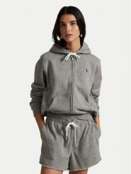 Polo Ralph Lauren Bluza 211971699004 Szary Relaxed Fit. Szare bluzy damskie Polo Ralph Lauren, xl, bez wzorów, bez kaptura. Za 879.99 zł.