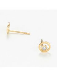CARATELLI Złote kolczyki-wkrętki z diamentami rozmiar: onesize. Żółte kolczyki damskie CARATELLI, z diamentem, złote. Za 1,174.99 zł.