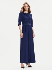Rinascimento Kombinezon CFC0125314003 Granatowy Regular Fit. Niebieskie sukienki damskie Rinascimento, bez wzorów, z syntetyku, bez ramiączek. Za 359.99 zł.
