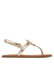 MICHAEL Michael Kors Sandały MK01394710 Złoty. Żółte sandały dziewczęce MICHAEL Michael Kors, ze skóry, bez obcasa, bez zapięcia. Za 209.99 zł.