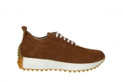 Sneakersy Bayla-200 119 70088 430-35 200006, Brązowy, Skóra naturalna - 37. Brązowe obuwie sportowe damskie Bayla, z gumy, przed kostkę, bez zapięcia. W wyprzedaży za 269.10 zł.