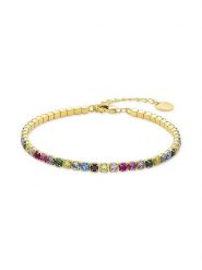 Luxenter Bransoletka z cyrkoniami rozmiar: onesize. Żółte bransoletki damskie Luxenter, srebrne. Za 173.99 zł.