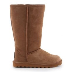 Kozaczki ocieplane BearPaw Elle Tall W 1963W Hickory Ii brązowe. Brązowe śniegowce damskie z materiału. Za 681.40 zł.