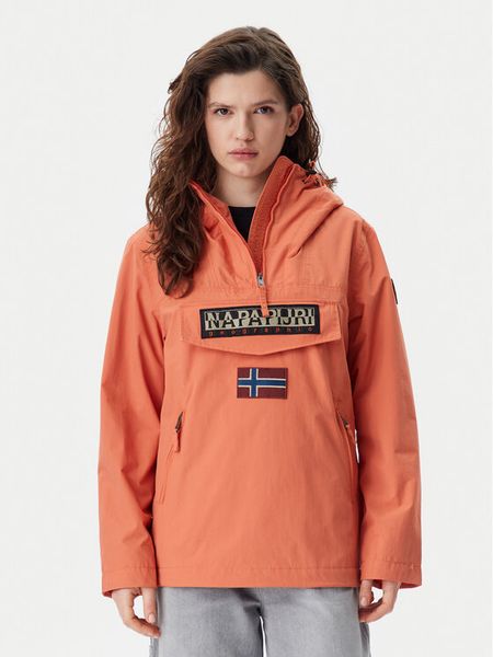 Napapijri Kurtka anorak Rainforest NP0A4G7F Pomarańczowy Regular Fit. Brązowe kurtki damskie Napapijri, xs, bez wzorów, z syntetyku, bez kaptura. Za 609.99 zł.