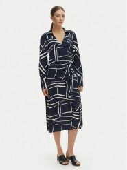 Tommy Hilfiger Sukienka codzienna WW0WW48934 Granatowy Relaxed Fit. Niebieskie sukienki damskie Tommy Hilfiger, bez wzorów, z wiskozy, bez ramiączek. Za 849.99 zł.