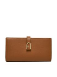 Furla Portfel Flow Continental Bifold WP00402-BX2045-RY000 Brązowy. Brązowe portfele damskie Furla, bez wzorów, ze skóry. Za 899.99 zł.