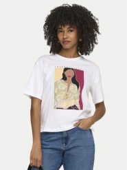 ONLY T-Shirt Susan 15372179 Biały Regular Fit. Białe t-shirty damskie Only, xl, bez wzorów, z bawełny, bez kołnierzyka. Za 89.99 zł.