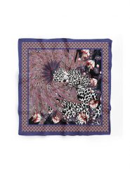 Lucky Bees Chusta w kolorze fioletowym ze wzorem - 55 x 55 cm rozmiar: onesize. Różowe chusty damskie Lucky Bees, bez wzorów, z materiału. Za 21.99 zł.