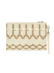 BLE Kopertówka w kolorze beżowym - 25 x 17 cm rozmiar: onesize. Brązowe torebki wieczorowe damskie BLE, bez wzorów, z materiału, bez dodatków. Za 64.95 zł.