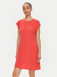 Vero Moda Sukienka codzienna Ava 10304703 Czerwony Loose Fit. Czerwone sukienki damskie Vero Moda, bez wzorów, z lyocellu, bez ramiączek. Za 69.99 zł.
