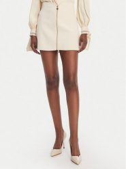 Elisabetta Franchi Spódnica mini GO-150-61E2-V200 Écru Regular Fit. Spódnice damskie Elisabetta Franchi, bez wzorów, z syntetyku, mini. Za 939.99 zł.