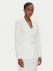 Rinascimento Marynarka CFC0122814003 Biały Regular Fit. Białe marynarki i żakiety damskie Rinascimento, xl, bez wzorów, z syntetyku. Za 359.99 zł.