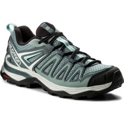 Trekkingi SALOMON - X Ultra 3 Prime W 40127125 W0 Lead/Stormy Weather/Canal Blue. Szare obuwie trekkingowe damskie Salomon, z materiału. W wyprzedaży za 289.00 zł.