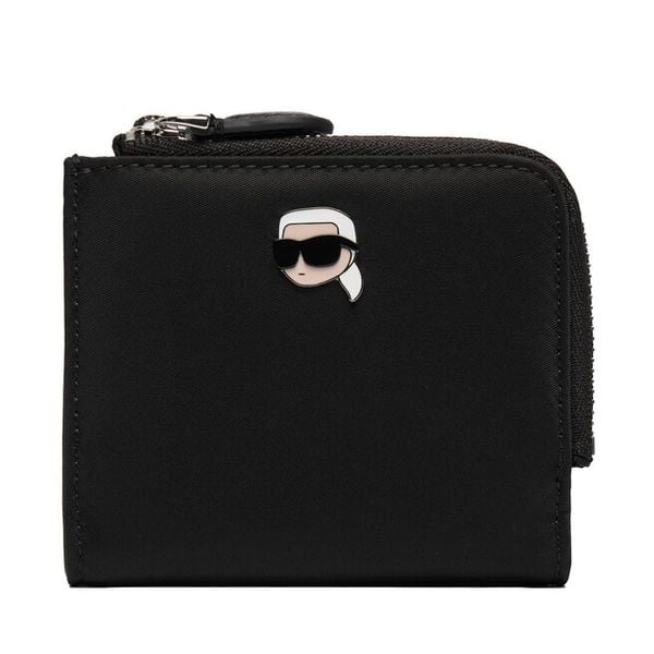 Portfel KARL LAGERFELD. Czarne portfele damskie KARL LAGERFELD, bez wzorów. Za 279.99 zł.