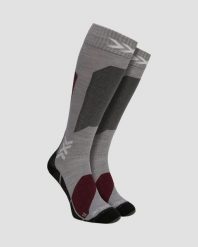Skarpety unisex X-Socks Ski Discover Merino Otc Silver Grey G412. Szare skarpetki damskie X Socks, bez wzorów, ze skóry. Za 169.99 zł.