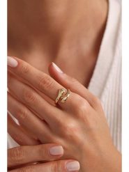 Heliophilia Pozłacany pierścionek rozmiar: onesize. Żółte pierścionki damskie Heliophilia, pozłacane. Za 78.99 zł.