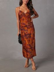 LA Angels Sukienka w kolorze pomarańczowo-fioletowym rozmiar: M. Pomarańczowe sukienki damskie LA Angels, bez wzorów, bez ramiączek. Za 212.30 zł.