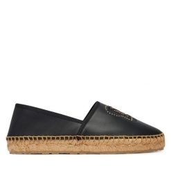 Espadryle LOVE MOSCHINO. Czarne espadryle damskie Love Moschino, bez wzorów, bez obcasa. Za 859.99 zł.