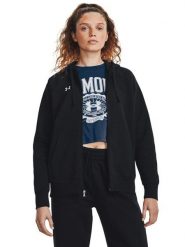 Under Armour Bluza "Rival" w kolorze czarnym rozmiar: M. Czarne bluzy damskie Under Armour, m, bez wzorów, bez kaptura. Za 209.33 zł.