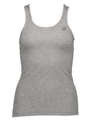 Asics Top funkcyjny w kolorze szarym rozmiar: M. Szare koszulki sportowe damskie Asics, m, bez wzorów, z materiału, bez ramiączek. Za 43.95 zł.