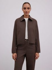 BGN Kurtka przejściowa w kolorze brązowym rozmiar: 38. Brązowe kurtki damskie BGN, bez wzorów, bez kaptura. Za 232.23 zł.