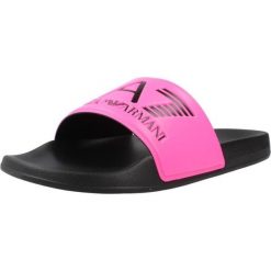 Sandały EA7 BY EMPORIO ARMANI SCARPE BEACHWEAR Rose. Czerwone sandały damskie EA7 Emporio Armani, bez wzorów, z syntetyku, bez obcasa, bez zapięcia. Za 139.99 zł.