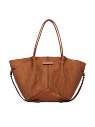 KARL LAGERFELD Torebka B4W30359 Brązowy ciemny. Brązowe shopper bag KARL LAGERFELD, bez wzorów, z materiału, bez dodatków. Za 849.99 zł.