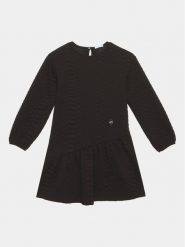 Mayoral Sukienka codzienna 7.968 Czarny Regular Fit. Czarne sukienki dziewczęce Mayoral, bez wzorów, z syntetyku, bez ramiączek, proste. Za 119.99 zł.
