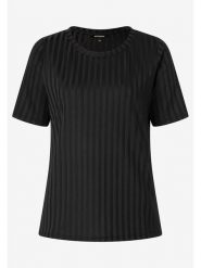 More & More Koszulka w kolorze czarnym rozmiar: 38. Czarne bluzki damskie More & More, bez wzorów, prążkowane, bez kołnierzyka, bez ramiączek. Za 87.19 zł.