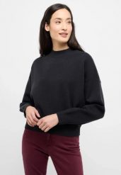 Damski Sweter Mustang Style Donna Jet Black 1015406 4188. Czarne swetry klasyczne damskie Mustang, m, bez kołnierzyka. Za 159.99 zł.