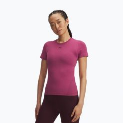Koszulka Under Armour Vanish Seamless. Czerwone koszulki damskie Under Armour, bez wzorów, bez kołnierzyka, bez ramiączek. Za 139.99 zł.
