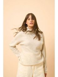Just Cashmere Kaszmirowy sweter "Blantyre" w kolorze kremowym rozmiar: XL. Brązowe golfy damskie Just Cashmere, xl, z kaszmiru, bez kołnierzyka. Za 434.99 zł.