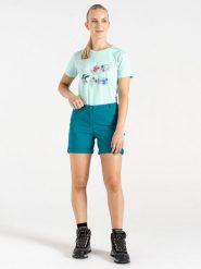 Dare 2b Szorty funkcyjne "Melodic II" w kolorze turkusowym rozmiar: 34. Niebieskie spodenki sportowe damskie Dare 2b, bez wzorów, z materiału, outdoorowe. Za 80.14 zł.