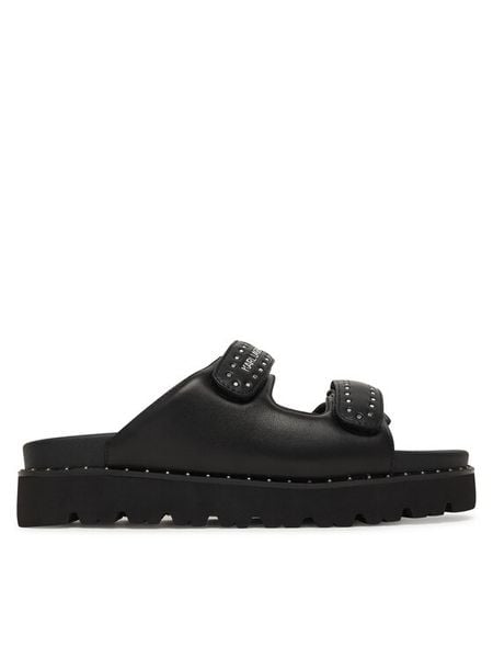 KARL LAGERFELD Klapki KL81500S Czarny. Czarne klapki damskie KARL LAGERFELD, bez wzorów, ze skóry, bez obcasa, bez zapięcia. Za 573.99 zł.