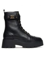 MICHAEL Michael Kors Botki Mandy 40T5MAFE5L Czarny. Czarne botki damskie MICHAEL Michael Kors, ze skóry, bez obcasa, na płaskiej podeszwie, bez zapięcia. Za 939.99 zł.