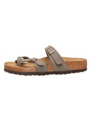 Birkenstock Japonki "Mayari" w kolorze szarym rozmiar: 37. Szare klapki damskie Birkenstock, bez wzorów, z otwartym noskiem, bez obcasa, bez zapięcia. Za 376.45 zł.