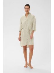 Kaffe Sukienka w kolorze beżowo-kremowym rozmiar: 38. Brązowe sukienki damskie Kaffe, bez wzorów, z tkaniny, bez ramiączek. Za 173.99 zł.