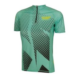 Koszulka biegowa damska z zamkiem i krótkim rękawem EXTREME HOBBY HALFTONE. Zielone bluzki damskie EXTREME HOBBY, xs, bez wzorów, z elastanu, sportowe, bez kołnierzyka, bez ramiączek. Za 159.00 zł.
